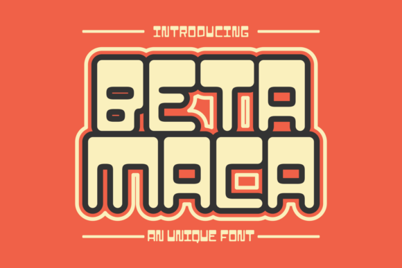 Beta Maca: A Bold Display Font for Futuristic Brand Identity