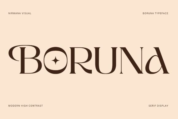 Boruna: A Premium Serif Display Typeface for Modern Editorial Design