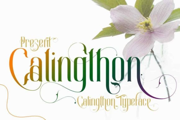 Calingthon: A Dashing Display Typeface for Modern Editorial Design