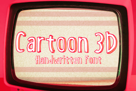Cartoon 3d: The Playful Display Font for Handmade Products