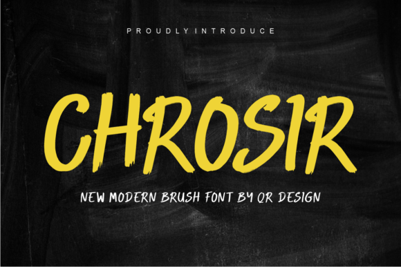 Chrosir: A Bold Display Typeface for Modern Web Design