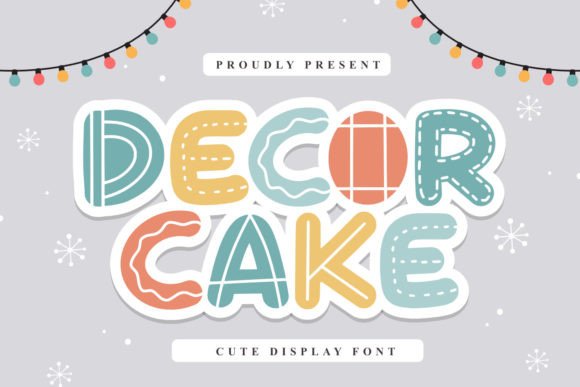 Decor Cake: A Playful Display Font for Editorial Projects