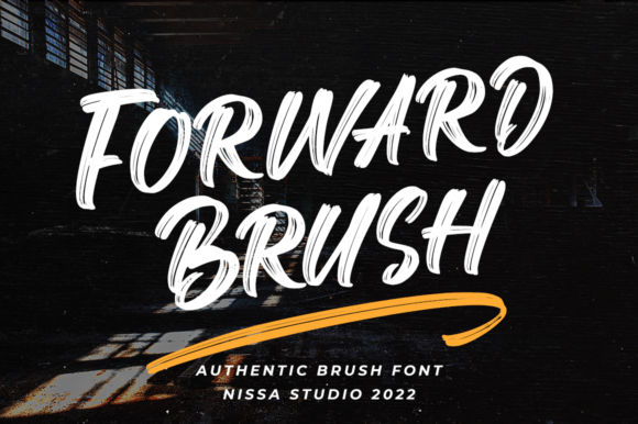 Forward Brush: A Bold Display Typeface for Modern Web Design