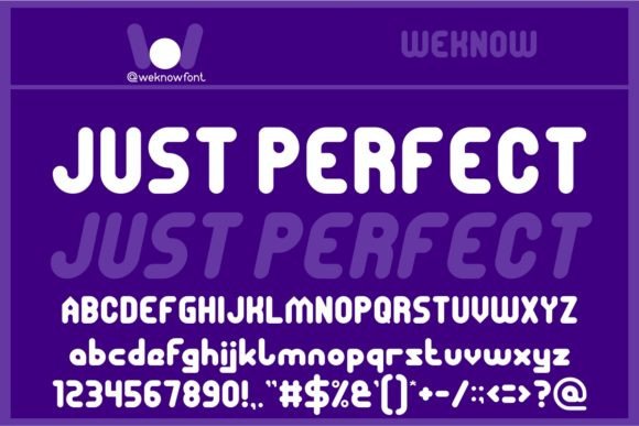 Just Perfect: A Futuristic Display Typeface for Bold Digital Branding