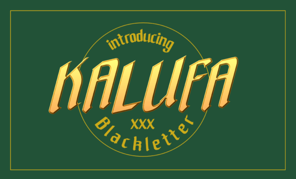 Kalufa: The Vintage Display Font for Handmade Crafts