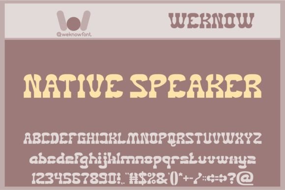 Native Speaker: The Perfect Display Typeface for Handmade Branding