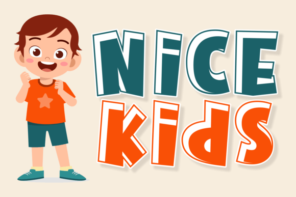 Nice Kids: A Playful Display Typeface for Digital Brands