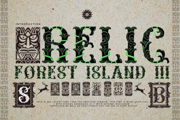 Relic Forest Island Iii: The Perfect Display Font for Unique Digital Brands
